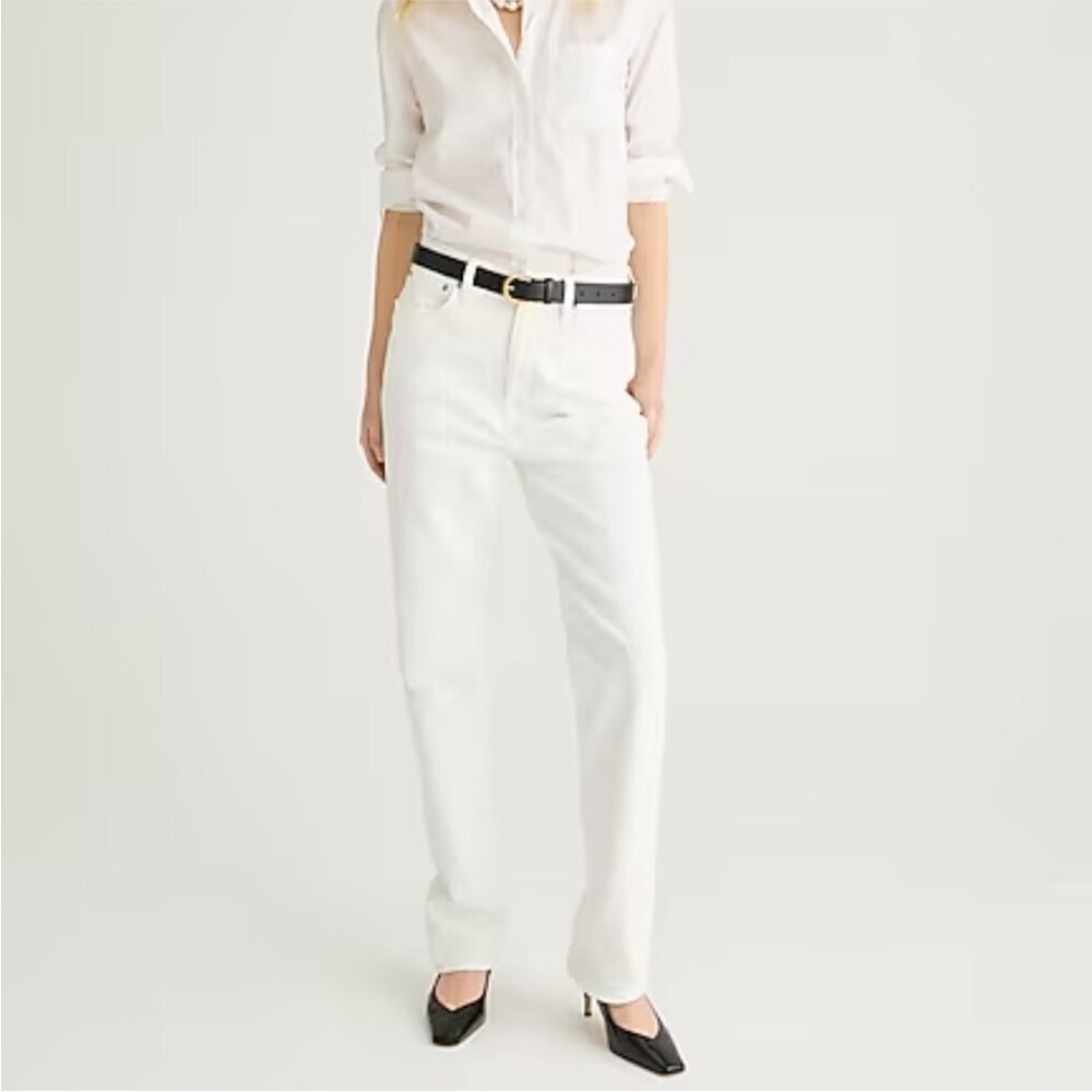 J. Crew Classic Straight Leg Jeans in White Size 29 NEW Style BX975 Minimalist